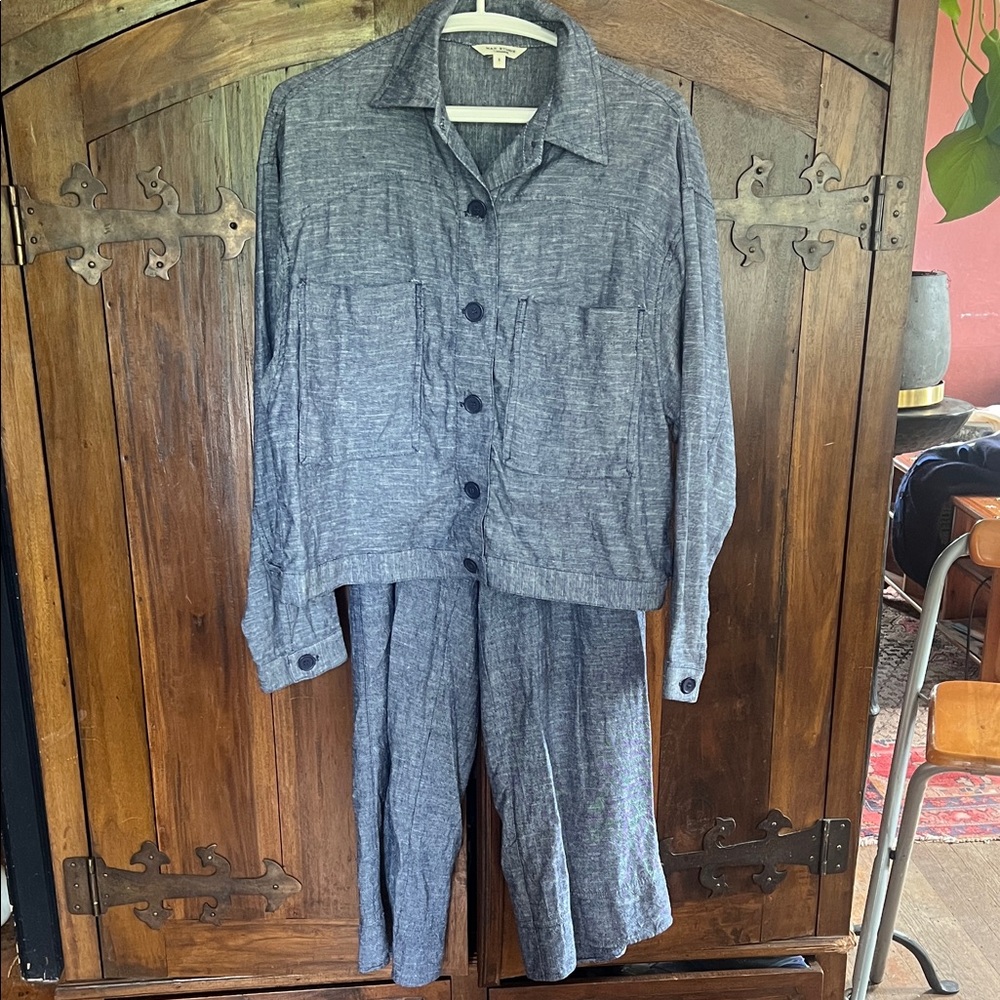 Women's Max Studio Blue jacket and Pants Set